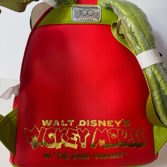 NWT. Disney Loungefly Mickey Mouse The Band Concert Disney100 Decades Backpack. - Picture 4 of 12
